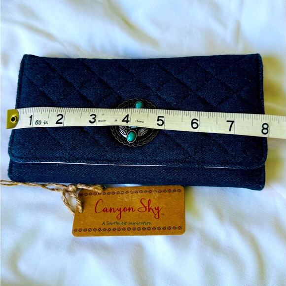Canyon Sky Wallet with Turquoise Accent Embellishment NWT - Picture 11 of 14